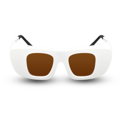 C740 GP31 laser glasses in white frame